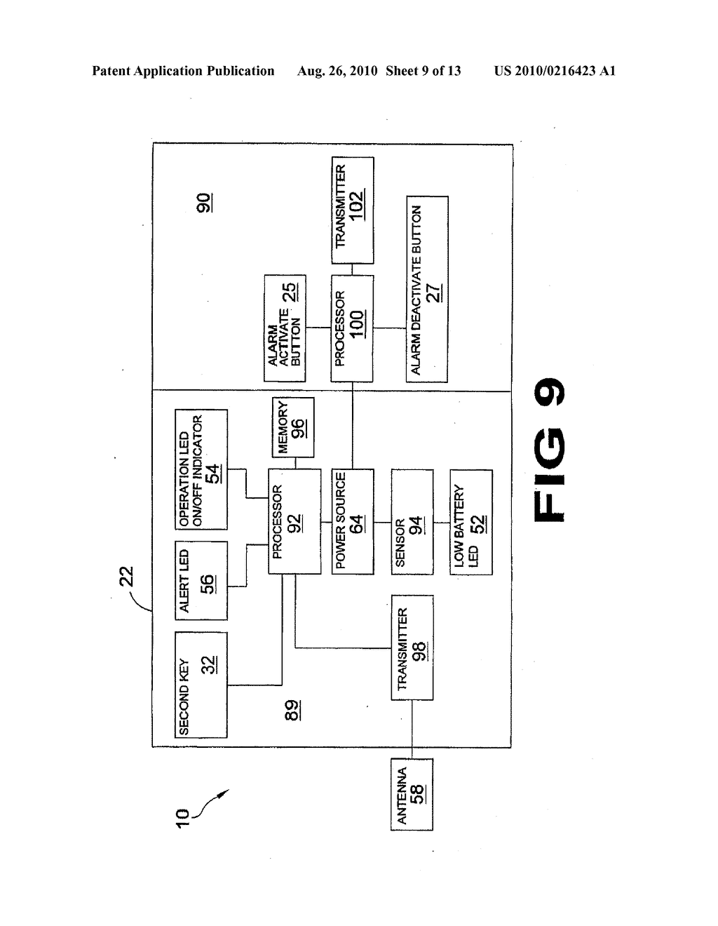 Panic Device With Local Alarm And Distal Signaling Capability - diagram, schematic, and image 10