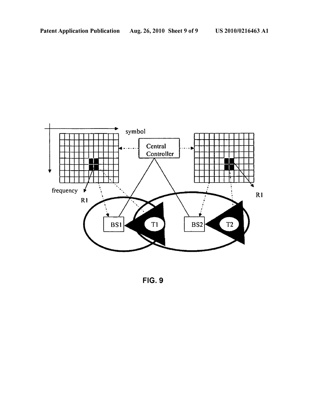 METHOD AND APPARATUS TO ESTIMATE RELATIVE BASE STATION AND SUBSCRIBER TERMINAL LOCATIONS AND USING IT TO INCREASE FREQUENCY REUSE - diagram, schematic, and image 10