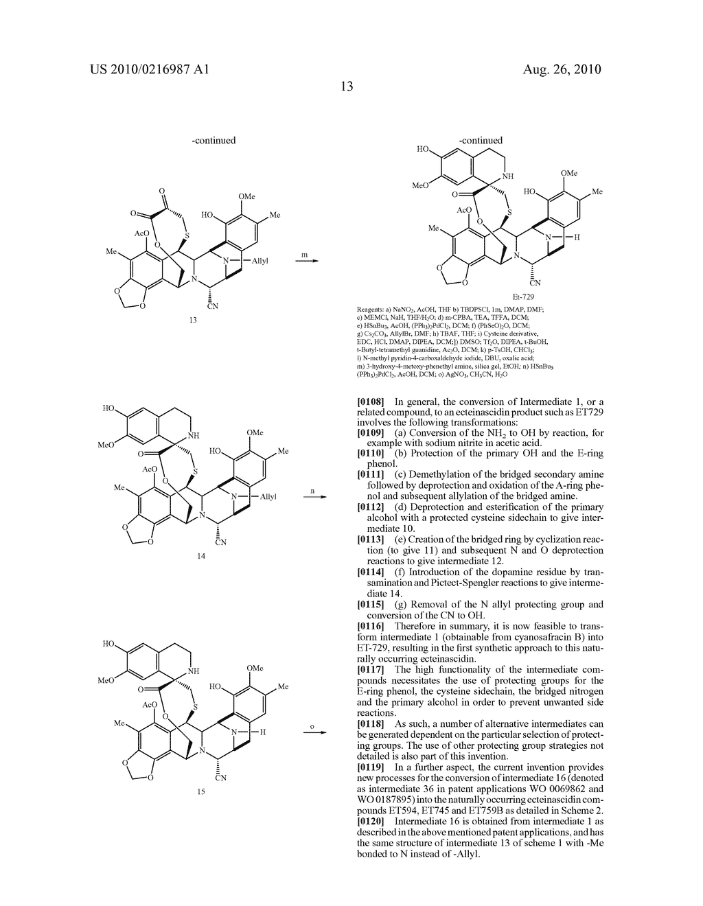 SYNTHESIS OF NATURALLY OCCURING ECTEINASCIDINS AND RELATED COMPOUNDS - diagram, schematic, and image 14