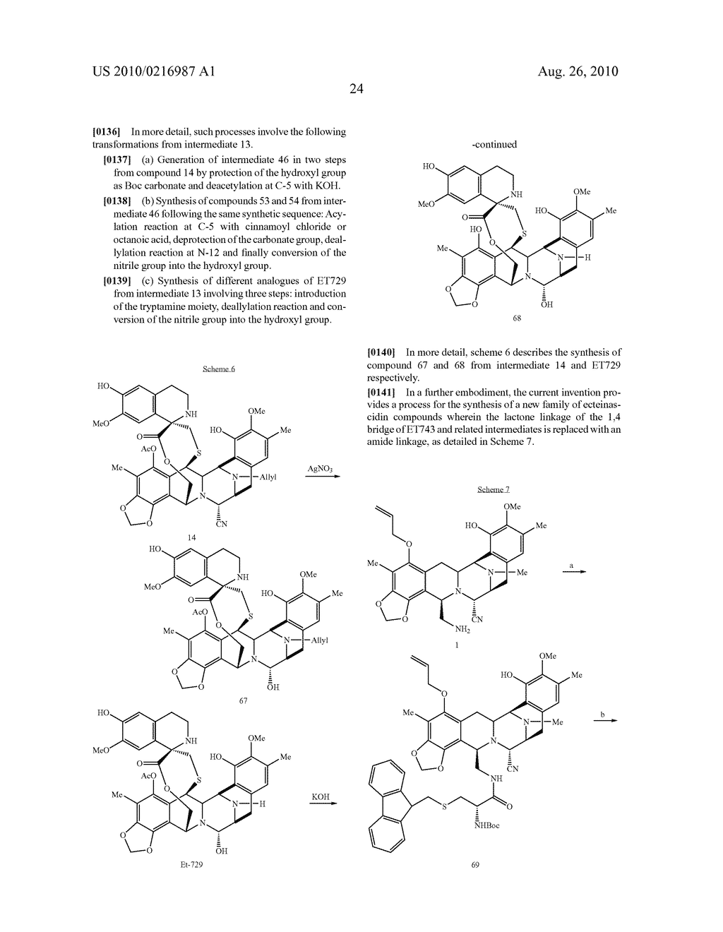 SYNTHESIS OF NATURALLY OCCURING ECTEINASCIDINS AND RELATED COMPOUNDS - diagram, schematic, and image 24