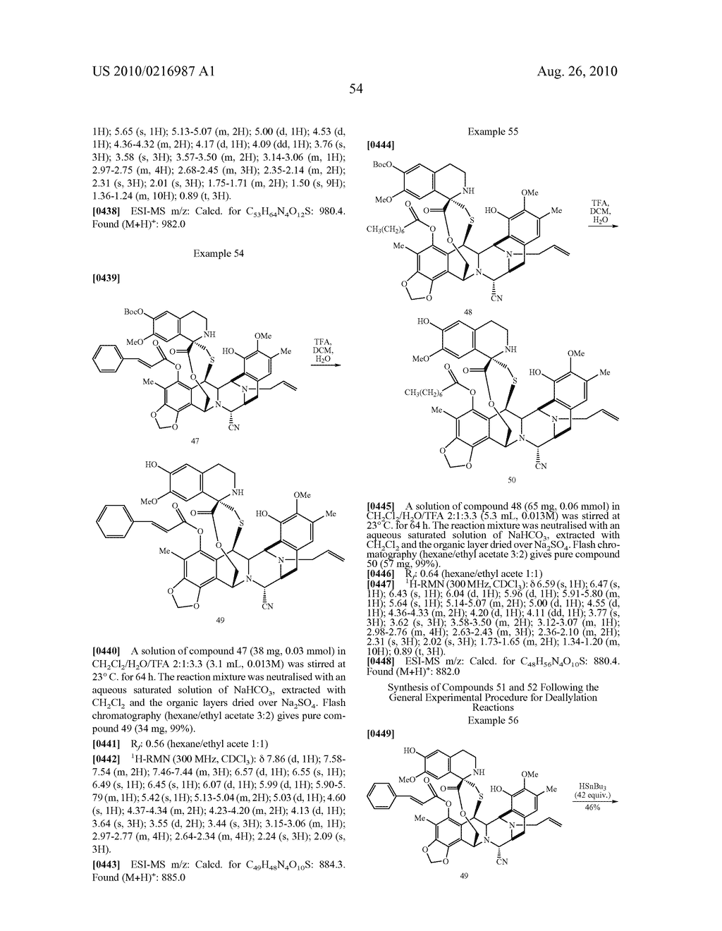 SYNTHESIS OF NATURALLY OCCURING ECTEINASCIDINS AND RELATED COMPOUNDS - diagram, schematic, and image 54