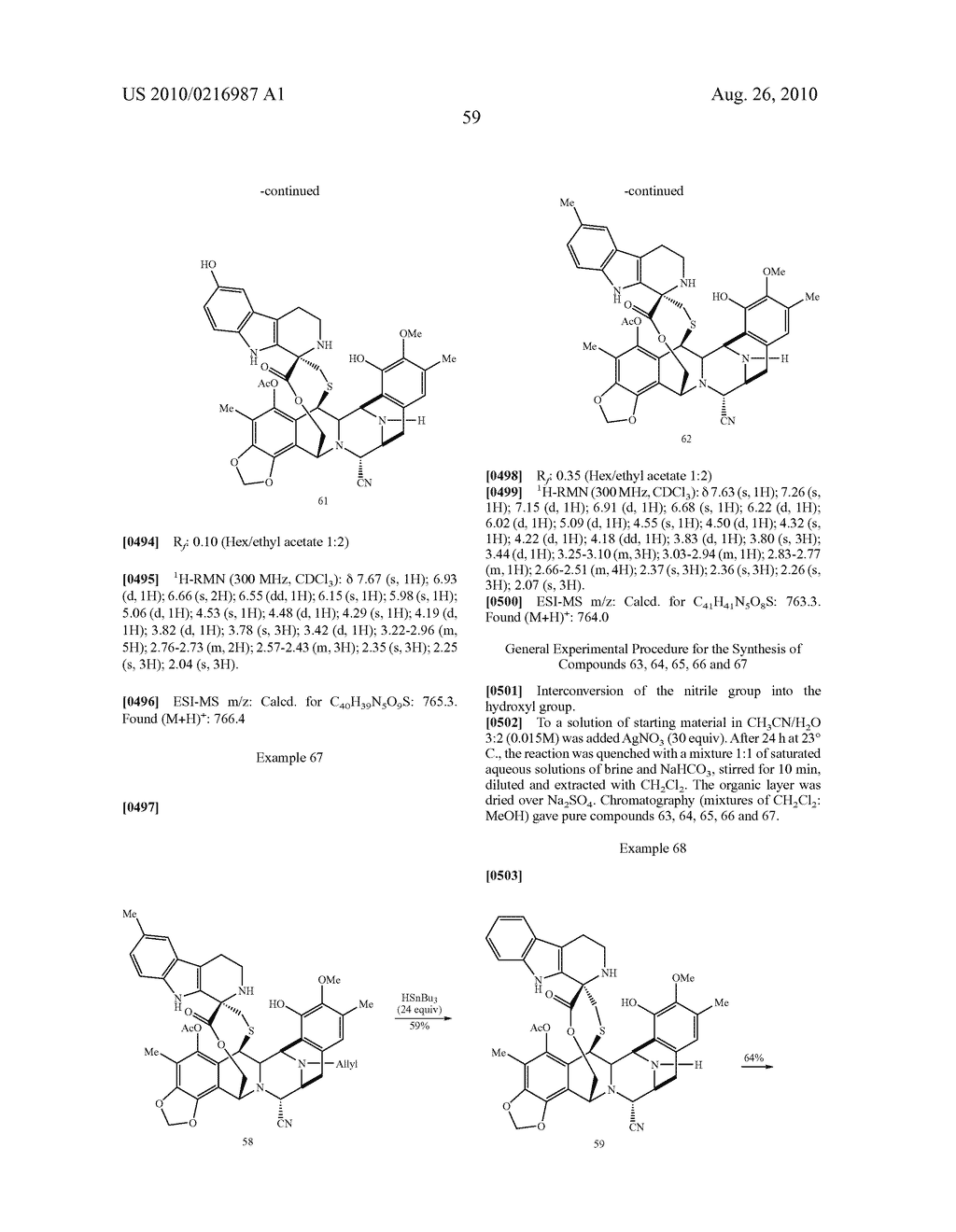 SYNTHESIS OF NATURALLY OCCURING ECTEINASCIDINS AND RELATED COMPOUNDS - diagram, schematic, and image 59