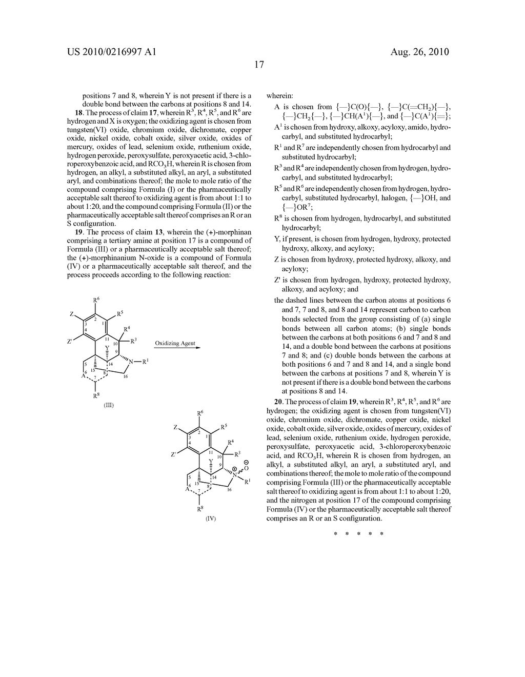 (+)-Morphinanium N-Oxides and Processes for their Production - diagram, schematic, and image 18