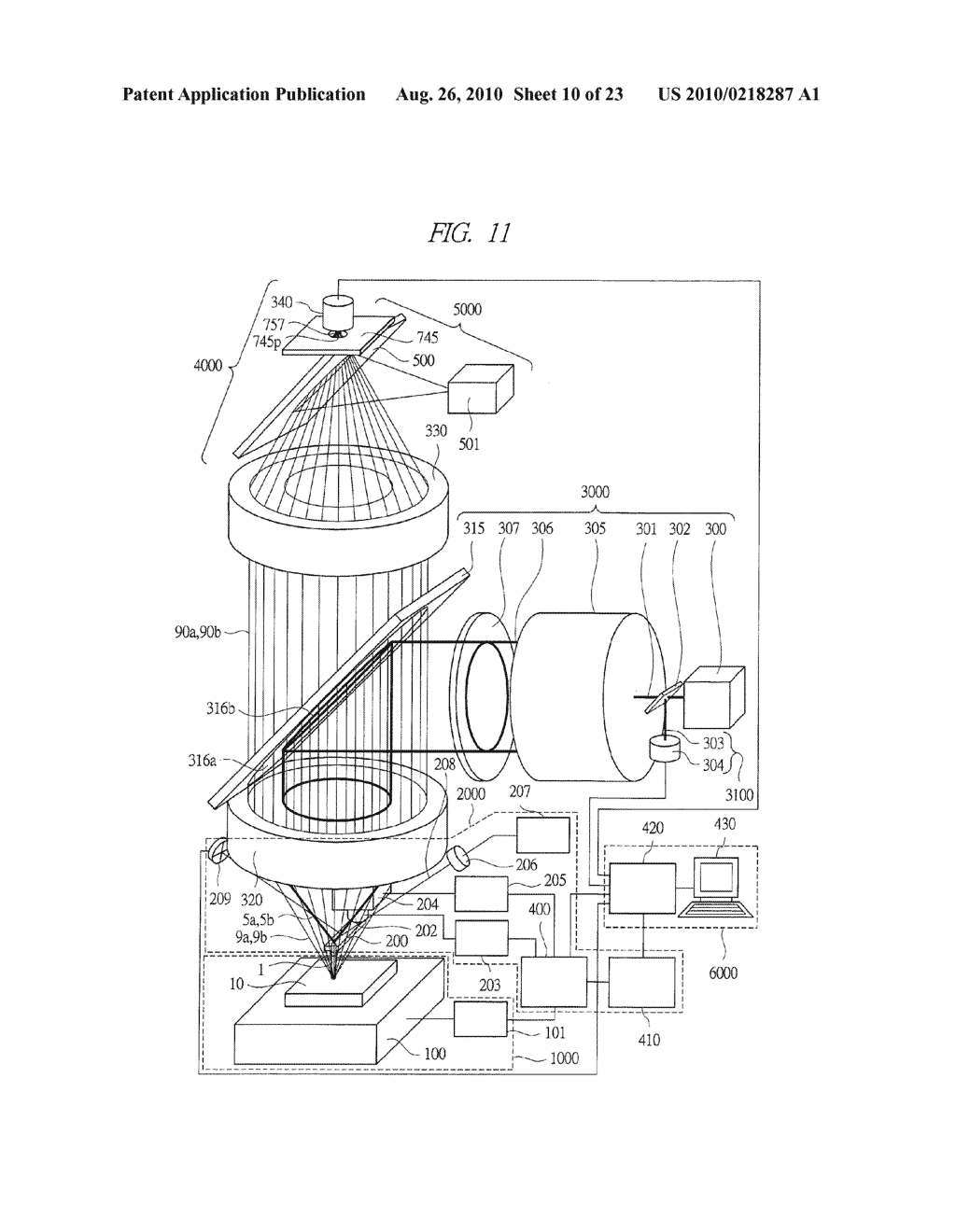 SCANNING PROBE MICROSCOPE AND METHOD OF OBSERVING SAMPLE USING THE SAME - diagram, schematic, and image 11