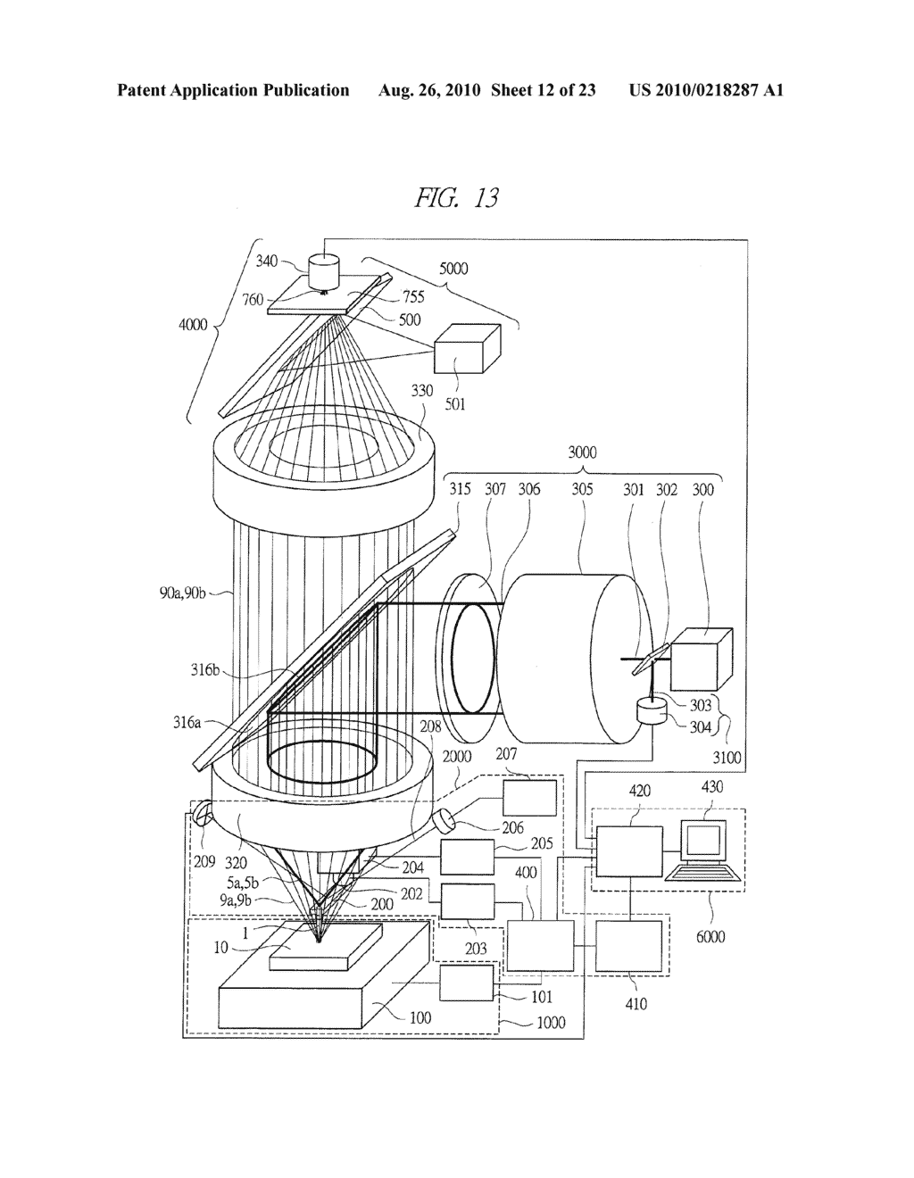 SCANNING PROBE MICROSCOPE AND METHOD OF OBSERVING SAMPLE USING THE SAME - diagram, schematic, and image 13