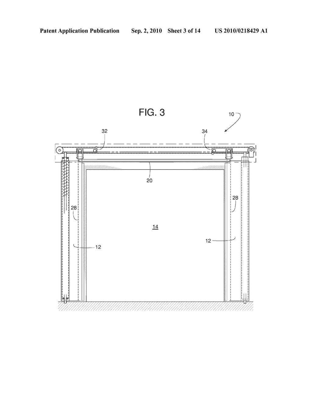 UPPER SEAL FOR A HORIZONTAL SIDE-MOVING DOOR - diagram, schematic, and image 04