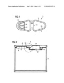 Container seal, container lid and container diagram and image