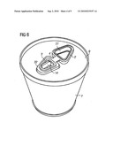 Container seal, container lid and container diagram and image