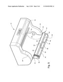 AUTOMATIC PAPER TOWEL DISPENSER WITH HORIZONTALLY EXTENDING LOADING DOOR LIP diagram and image