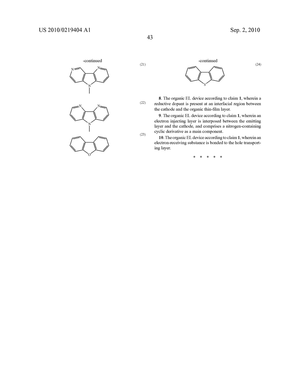 ORGANIC EL DEVICE - diagram, schematic, and image 45