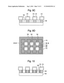 METHOD FOR FABRICATING HIGH DENSITY PILLAR STRUCTURES BY DOUBLE PATTERNING USING POSITIVE PHOTORESIST diagram and image