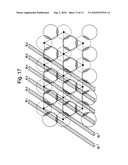 METHOD FOR FABRICATING HIGH DENSITY PILLAR STRUCTURES BY DOUBLE PATTERNING USING POSITIVE PHOTORESIST diagram and image