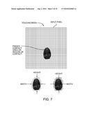 HANDHELD ELECTRONIC DEVICE HAVING A TOUCHSCREEN AND A METHOD OF USING A TOUCHSCREEN OF A HANDHELD ELECTRONIC DEVICE diagram and image