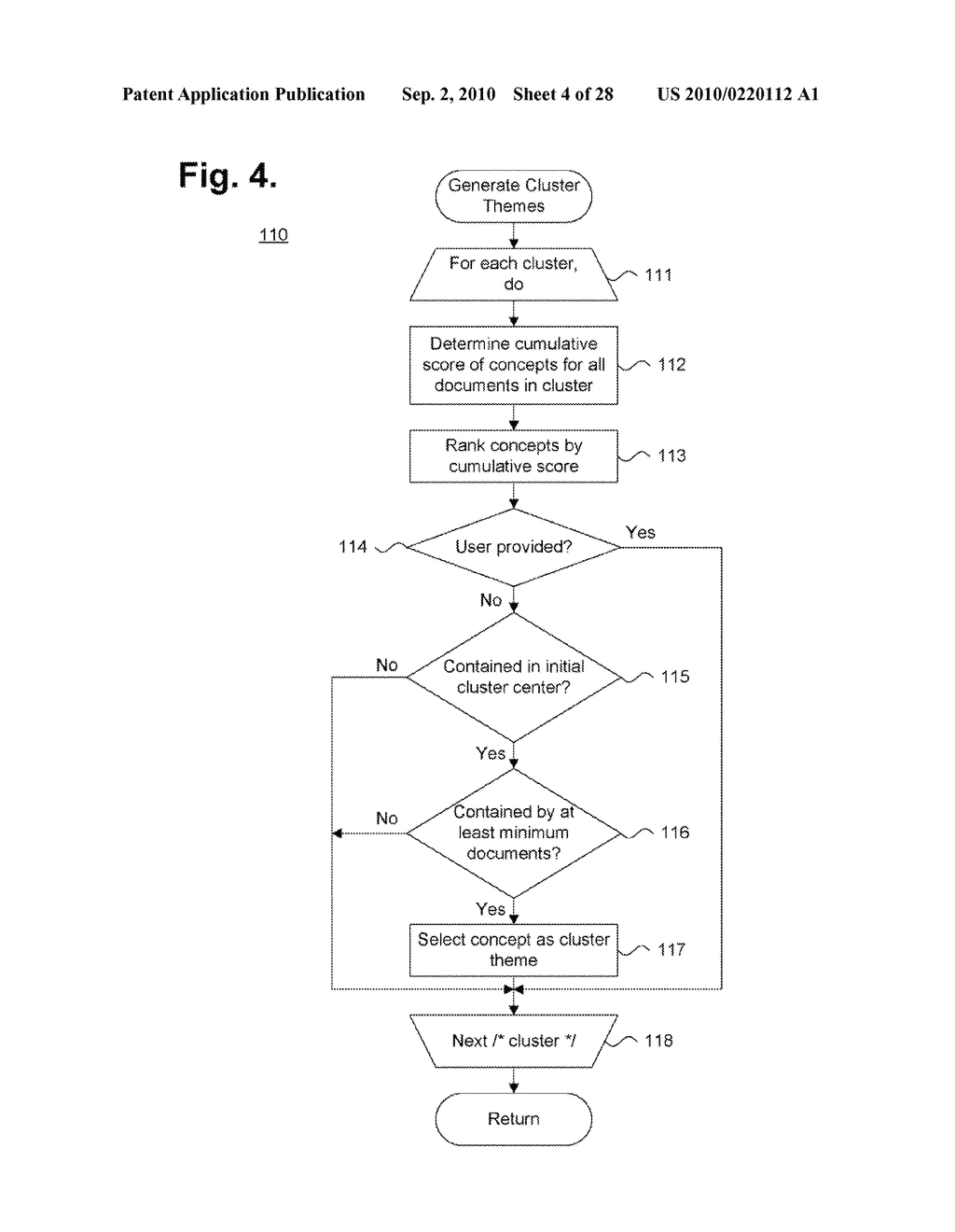 System and Method for Grouping Cluster Spines Into a Two-Dimensional Visual Display Space - diagram, schematic, and image 05