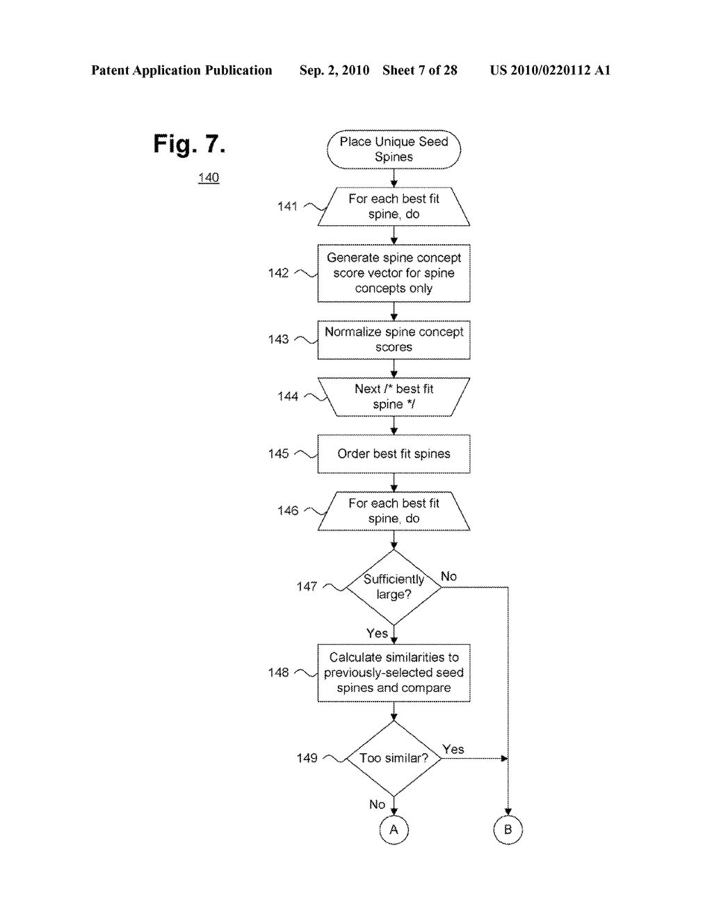 System and Method for Grouping Cluster Spines Into a Two-Dimensional Visual Display Space - diagram, schematic, and image 08
