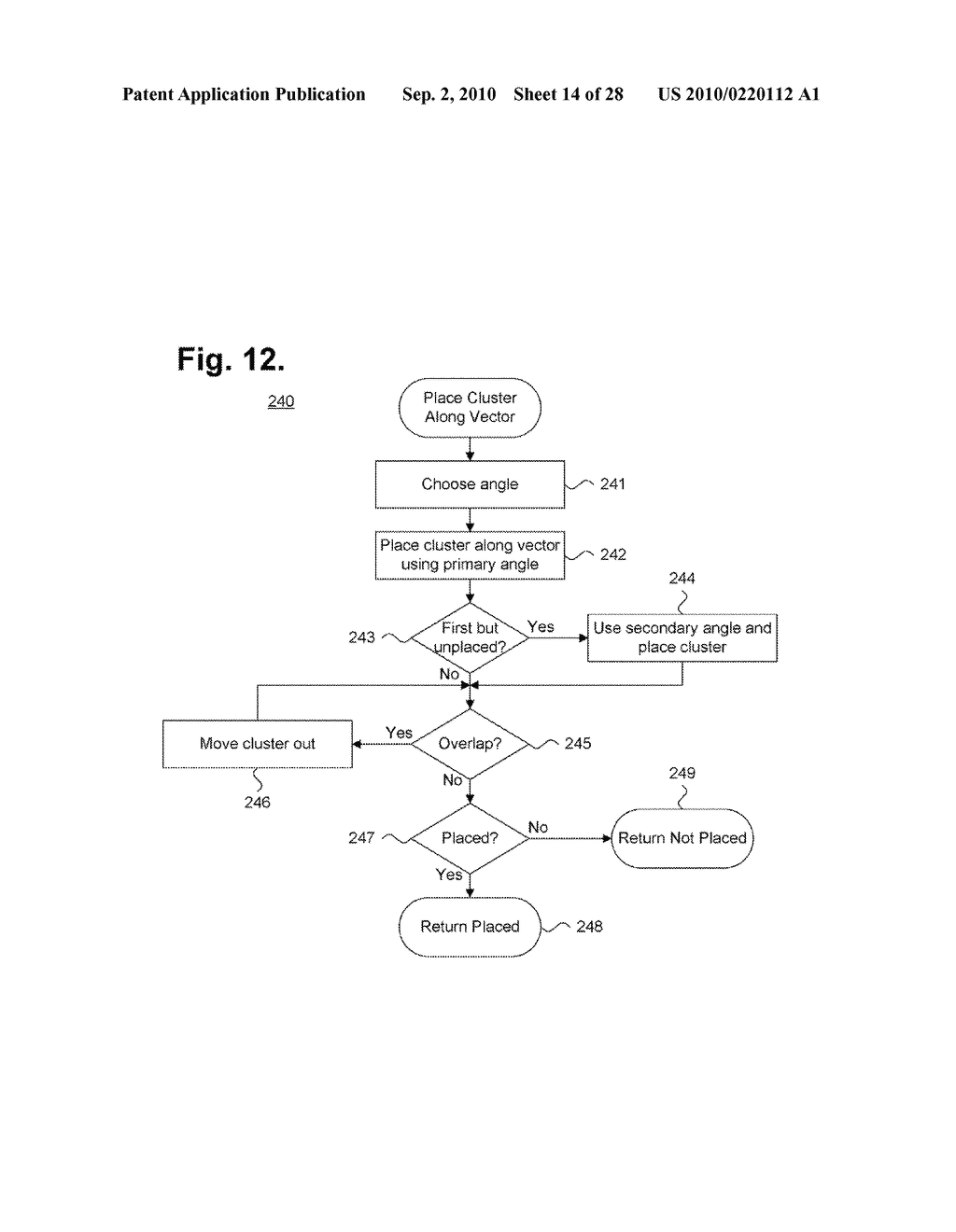 System and Method for Grouping Cluster Spines Into a Two-Dimensional Visual Display Space - diagram, schematic, and image 15