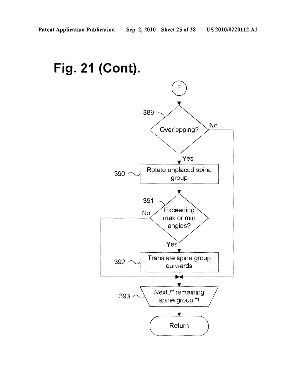 System and Method for Grouping Cluster Spines Into a Two-Dimensional Visual Display Space - diagram, schematic, and image 26