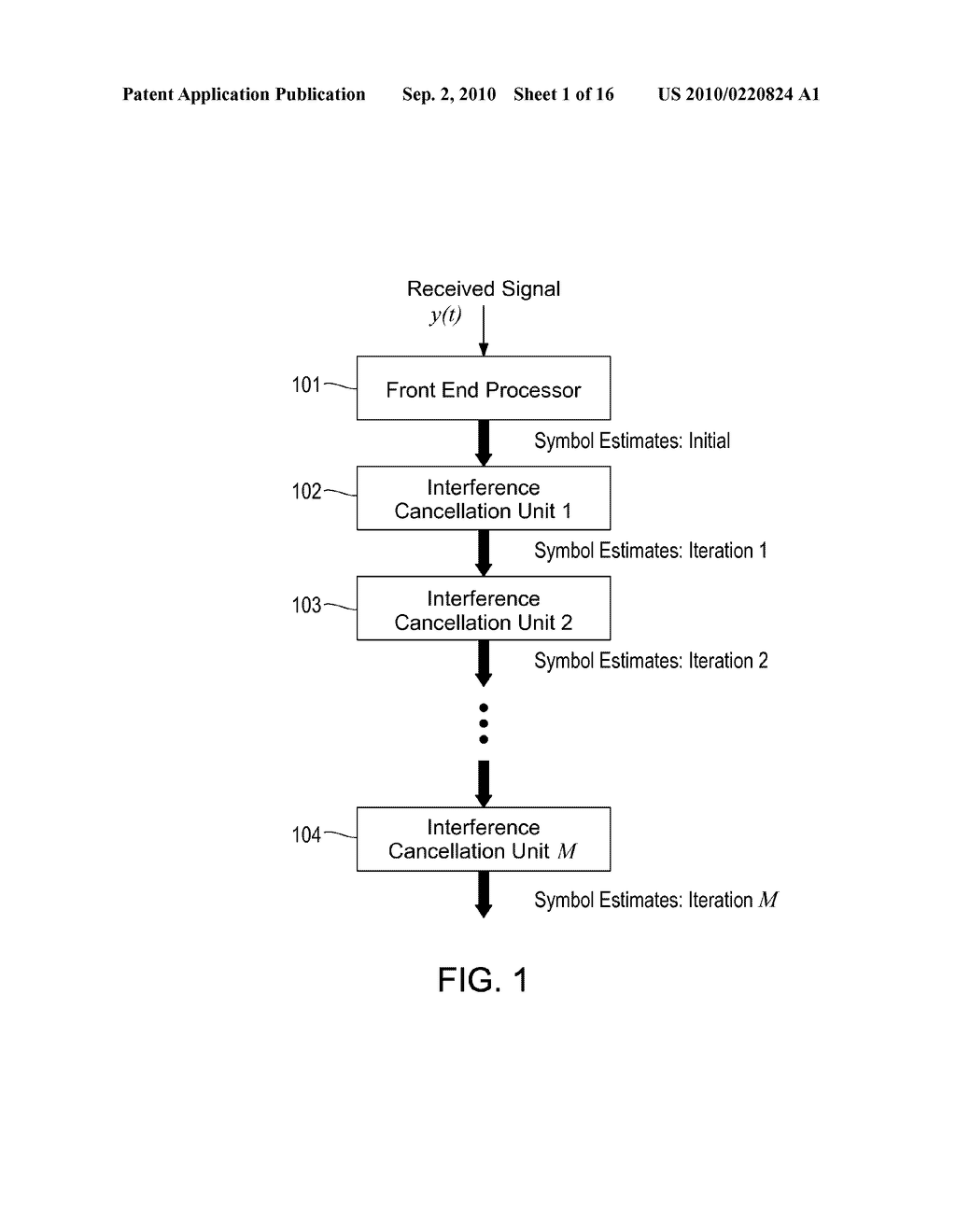 ITERATIVE INTERFERENCE CANCELLATION USING MIXED FEEDBACK WEIGHTS AND STABILIZING STEP SIZES - diagram, schematic, and image 02