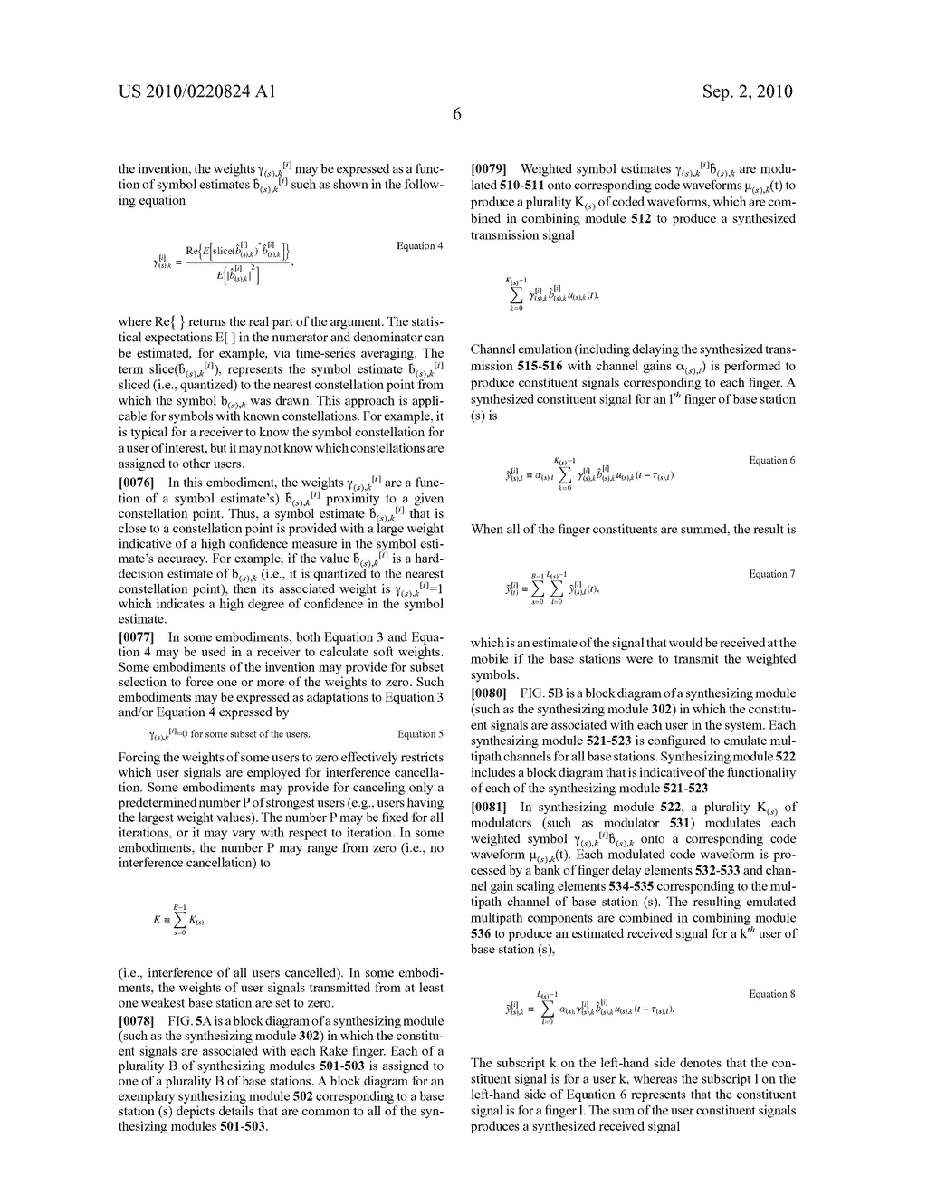 ITERATIVE INTERFERENCE CANCELLATION USING MIXED FEEDBACK WEIGHTS AND STABILIZING STEP SIZES - diagram, schematic, and image 23