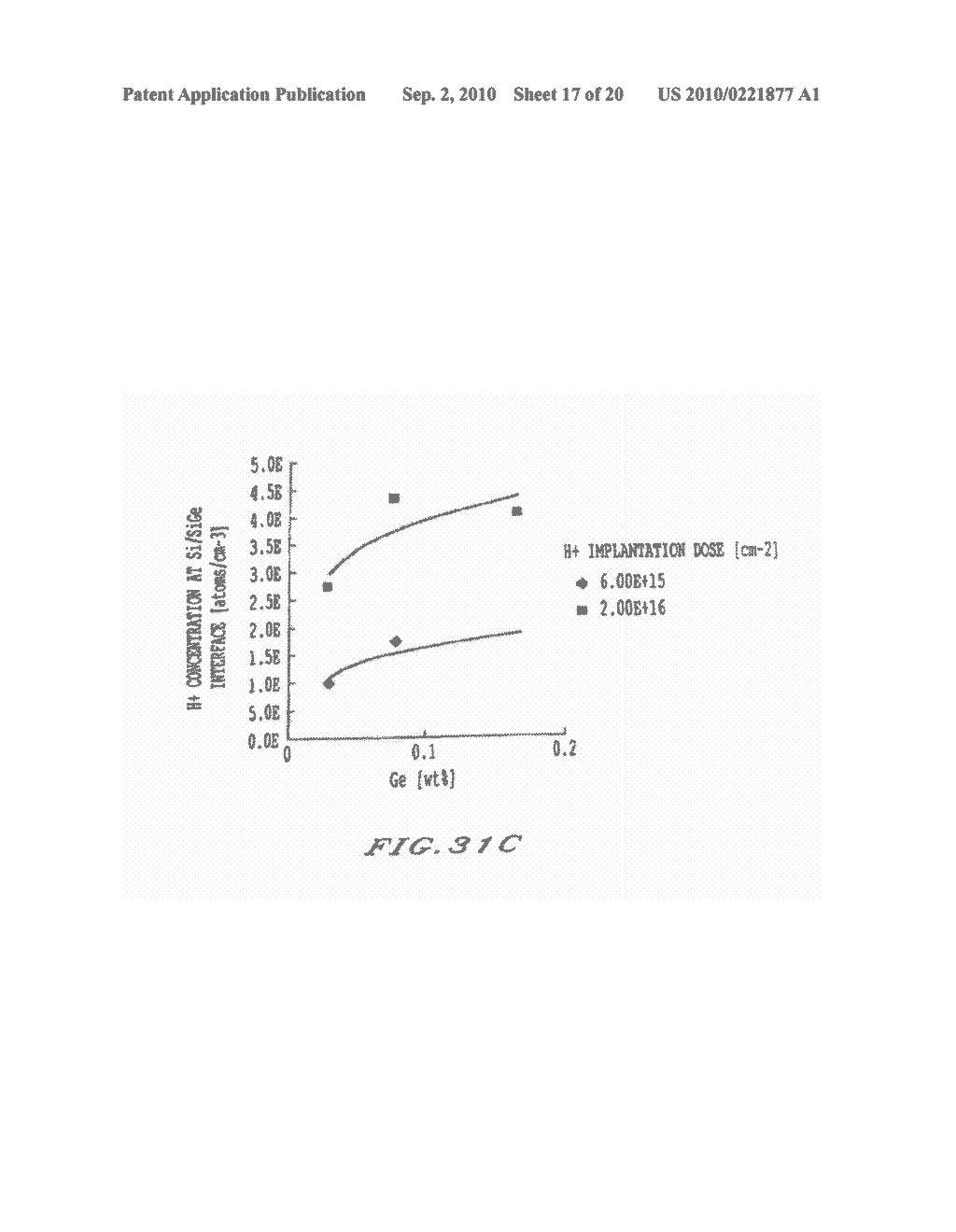 METHOD OF MANUFACTURING A SOI STRUCTURE HAVING A SIGE LAYER INTERPOSED BETWEEN THE SILICON AND THE INSULATOR - diagram, schematic, and image 18