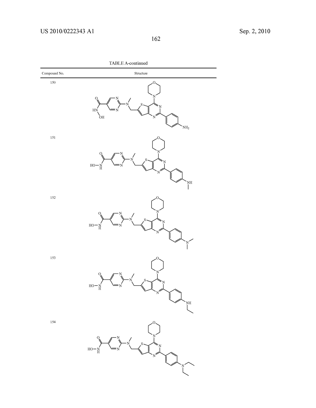 PHOSPHOINOSITIDE 3-KINASE INHIBITORS WITH A ZINC BINDING MOIETY - diagram, schematic, and image 163