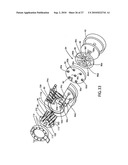 Fluid delivery device with variable force spring diagram and image