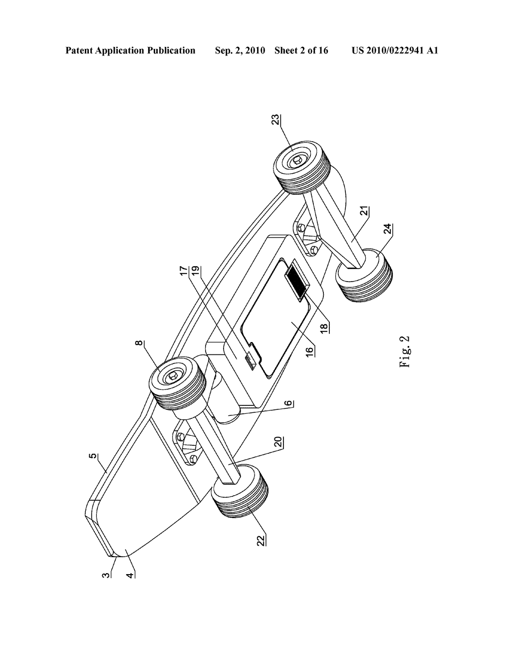 Remote Control Electric Powered Skateboard - diagram, schematic, and image 03