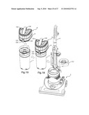 VACUUM CLEANER WITH A REMOVABLE CYCLONE ARRAY diagram and image