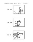Self-corrective wrist positioning practice device diagram and image
