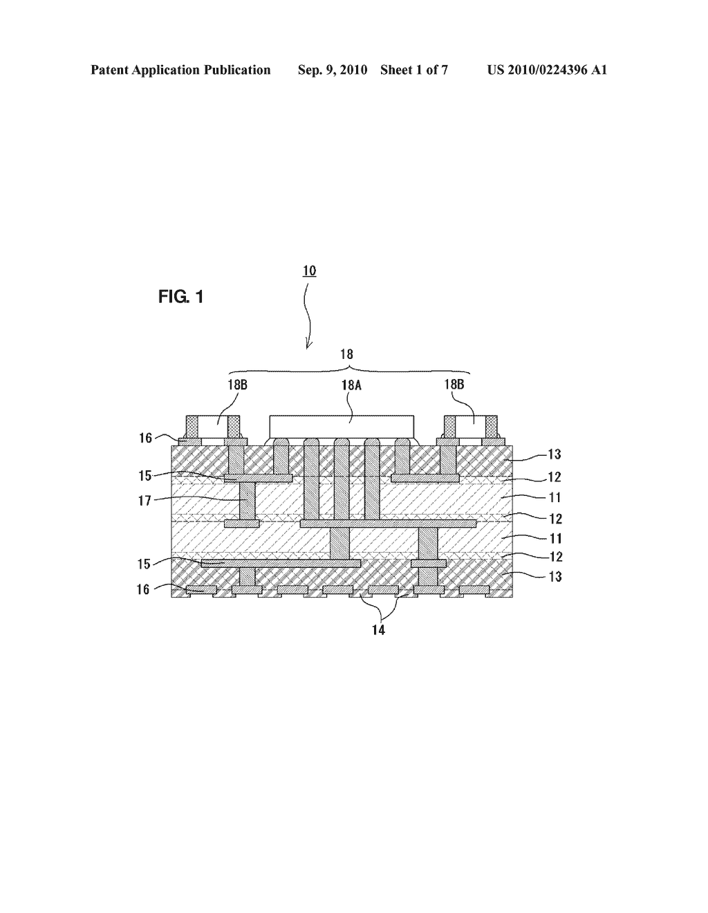 CERAMIC COMPOSITE MULTILAYER SUBSTRATE, METHOD FOR MANUFACTURING CERAMIC COMPOSITE MULTILAYER SUBSTRATE AND ELECTRONIC COMPONENT - diagram, schematic, and image 02