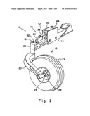 Steering Assist For A Rear Caster Wheel On A Work Machine diagram and image