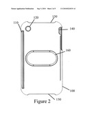 Thin Object Holder Apparatus for Use with a Portable Device Patent diagram and image