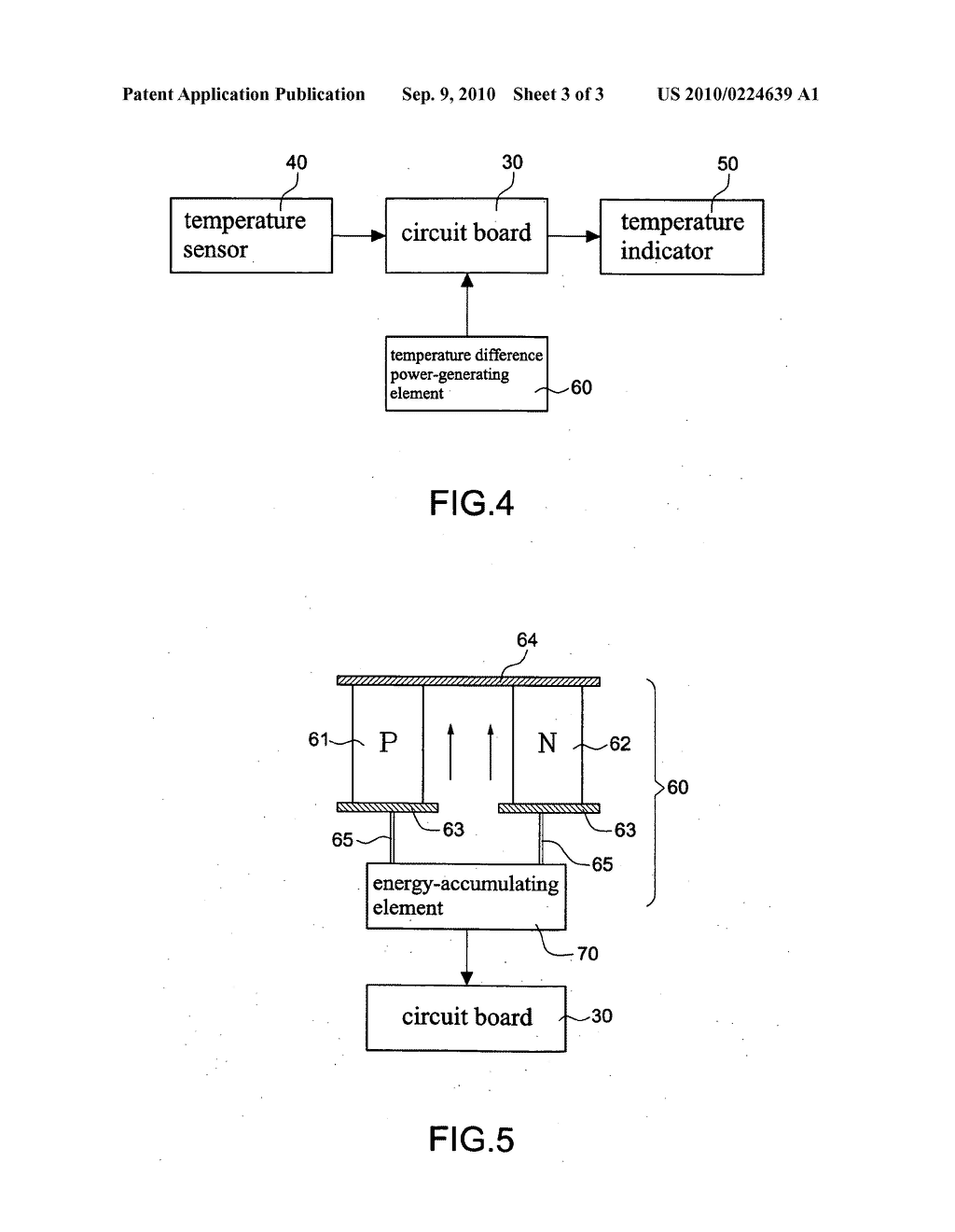 Liquid container capable of self-generating power and showing temprature - diagram, schematic, and image 04