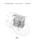 Detachable Collapsible Bicycle Basket diagram and image