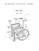 Structure, Components and Method for Constructing and Operating an Automatically self locking manually propelled vehicle such as a wheel chair diagram and image