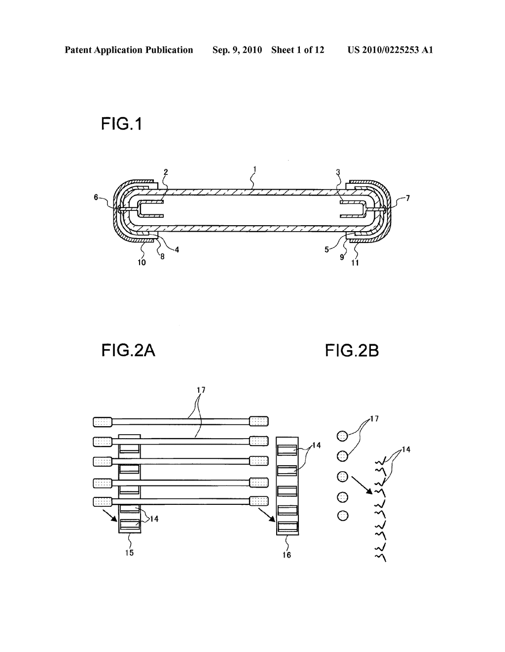 COLD-CATHODE LAMP, AND DISPLAY ILLUMINATION DEVICE AND DISPLAY DEVICE THEREWITH - diagram, schematic, and image 02