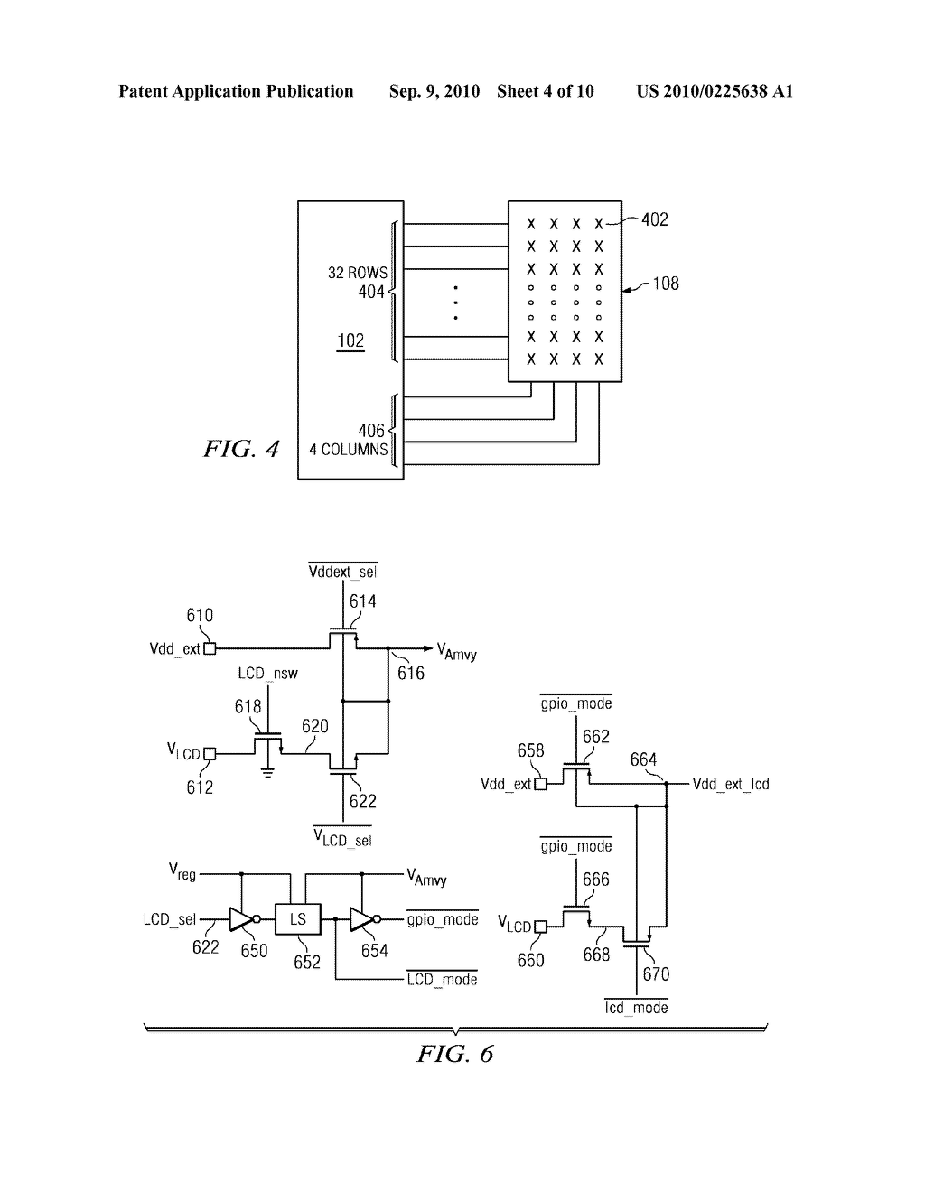 SYSTEM AND METHOD FOR PROVIDING BIAS VOLTAGES TO PAD LOGIC OF AN LCD CONTROLLER - diagram, schematic, and image 05