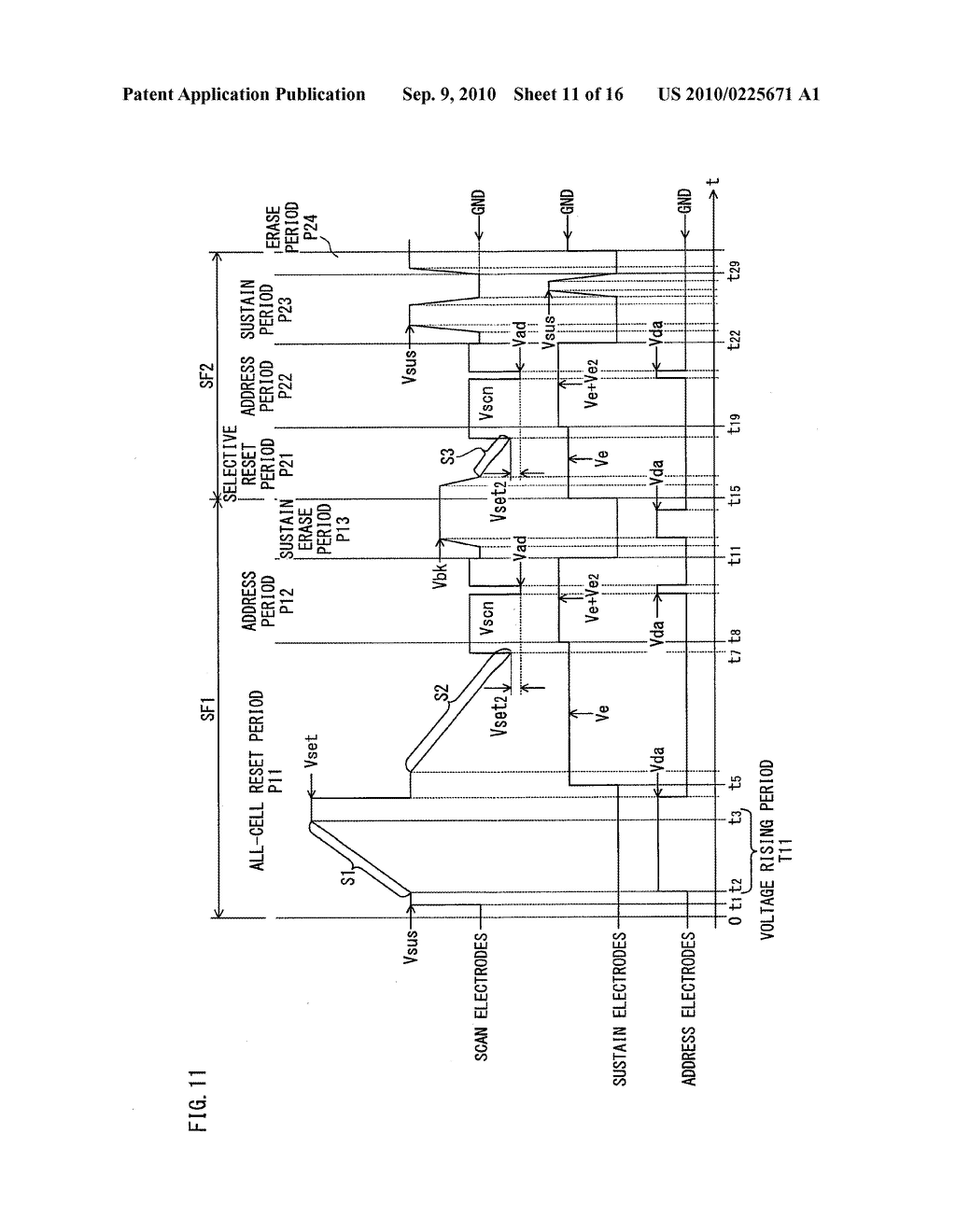 METHOD FOR DRIVING PLASMA DISPLAY PANEL AND PLASMA DISPLAY DEVICE - diagram, schematic, and image 12