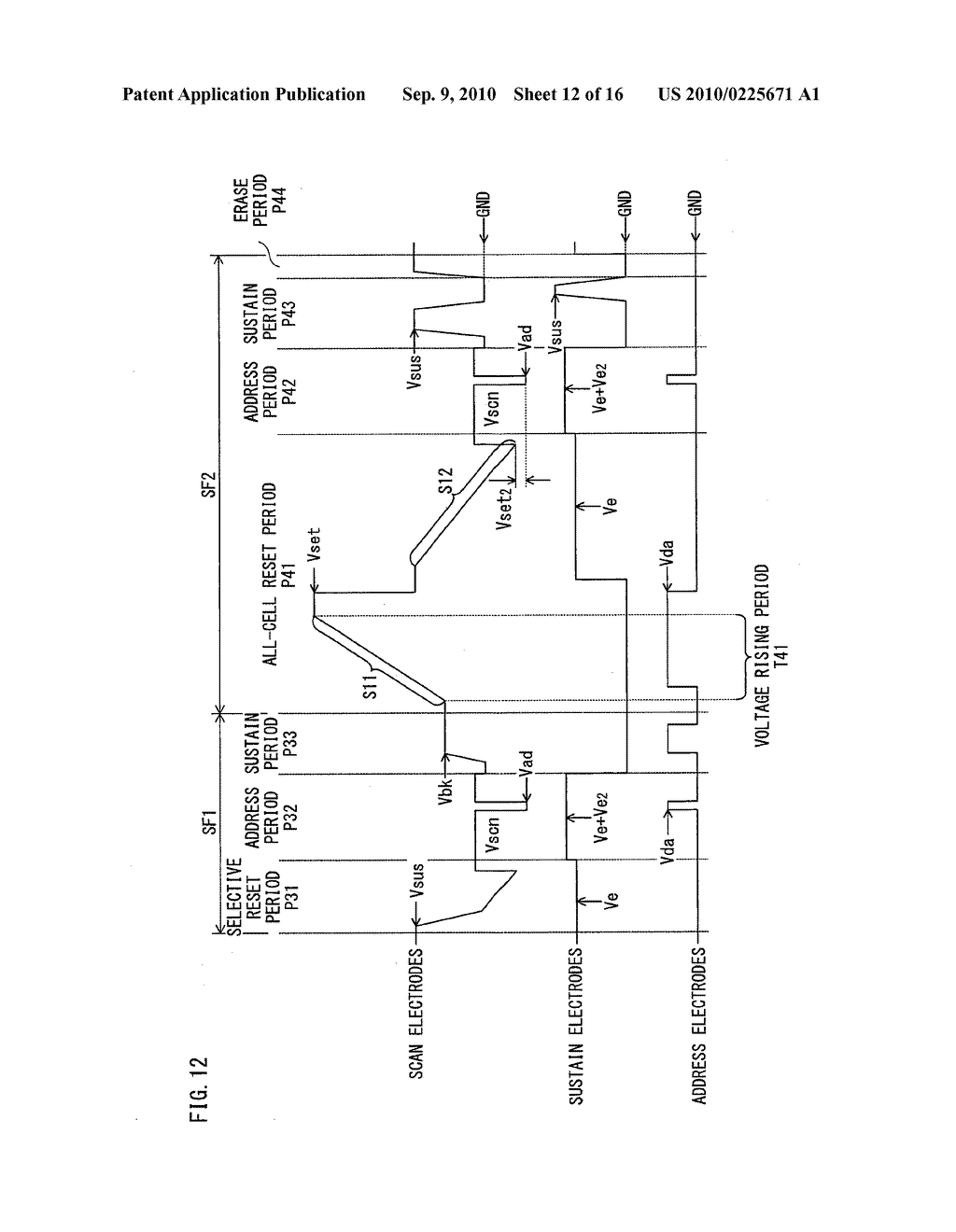 METHOD FOR DRIVING PLASMA DISPLAY PANEL AND PLASMA DISPLAY DEVICE - diagram, schematic, and image 13
