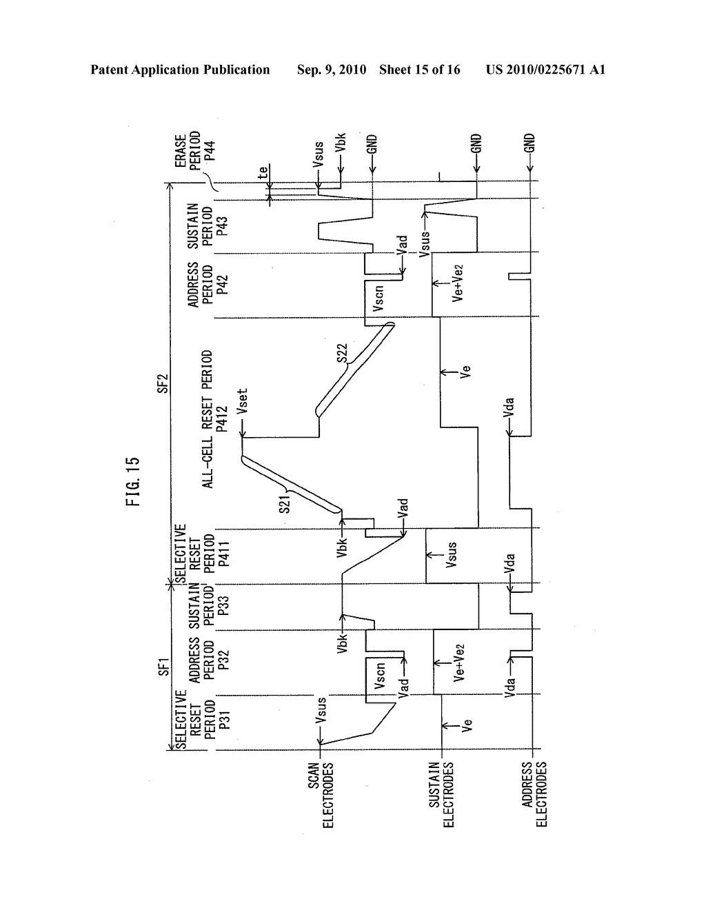 METHOD FOR DRIVING PLASMA DISPLAY PANEL AND PLASMA DISPLAY DEVICE - diagram, schematic, and image 16
