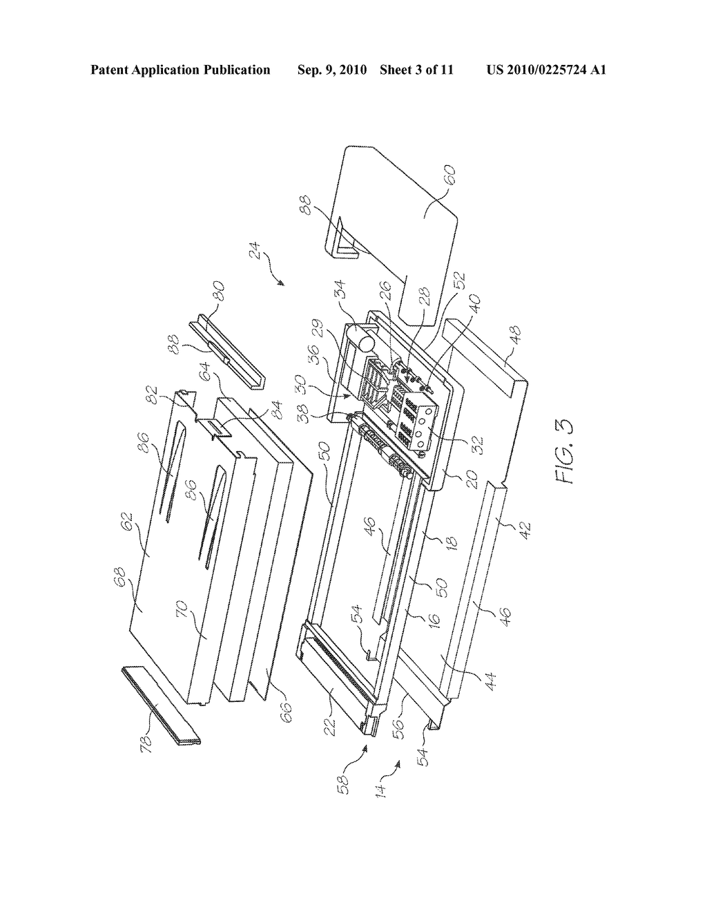 PRINTING UNIT INCORPORATING INTEGRATED DATA CONNECTOR, MEDIA SUPPLY CARTRIDGE AND PRINT HEAD ASSEMBLY - diagram, schematic, and image 04