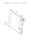 Metal plate member, information display apparatus and panel unit manufacturing method diagram and image