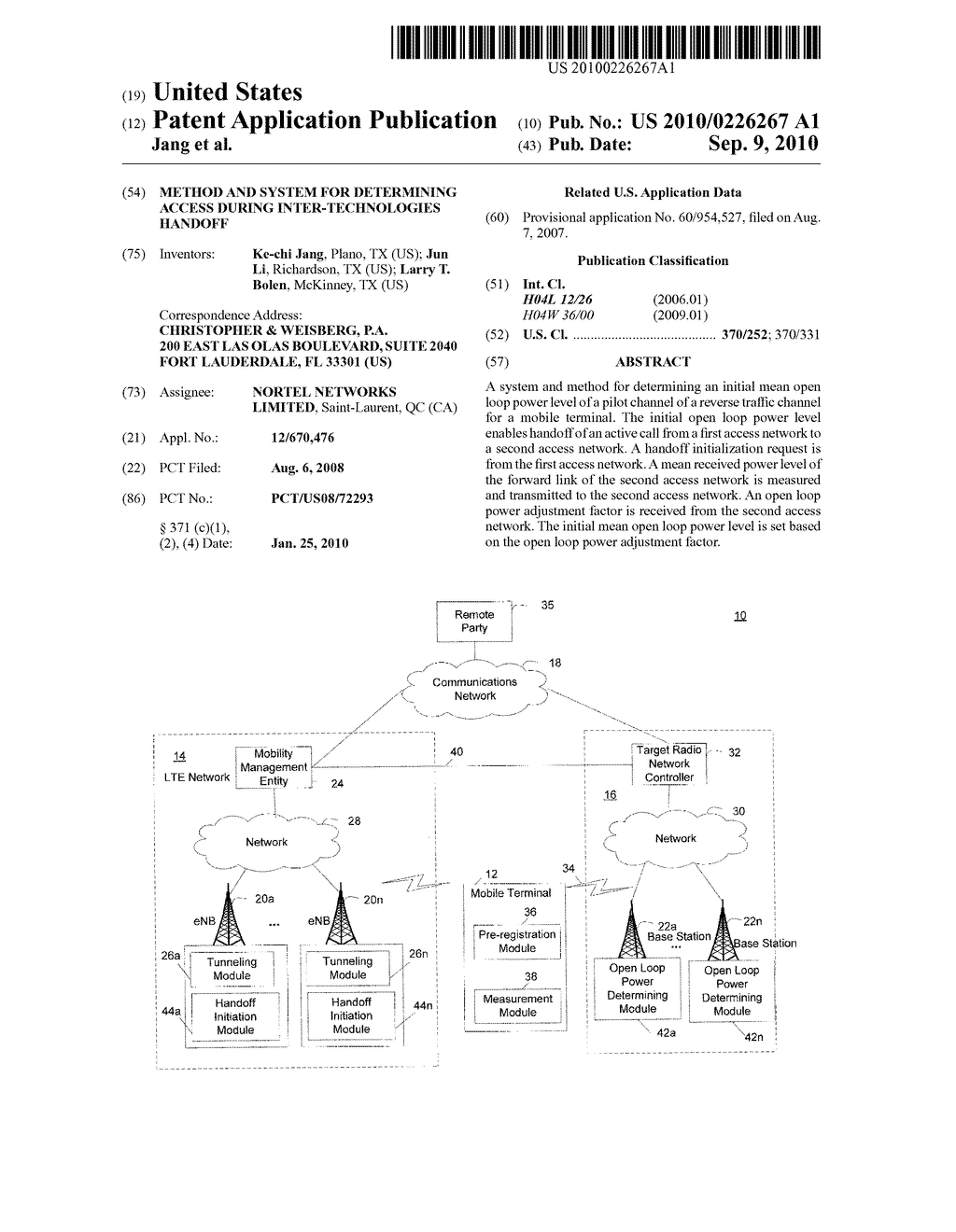 METHOD AND SYSTEM FOR DETERMINING ACCESS DURING INTER-TECHNOLOGIES HANDOFF - diagram, schematic, and image 01