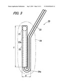 Securing structure of sensor element having lead and securing unit thereof diagram and image