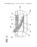 Securing structure of sensor element having lead and securing unit thereof diagram and image