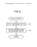 Communication terminal, display control method, and computer-readable medium storing display control program diagram and image