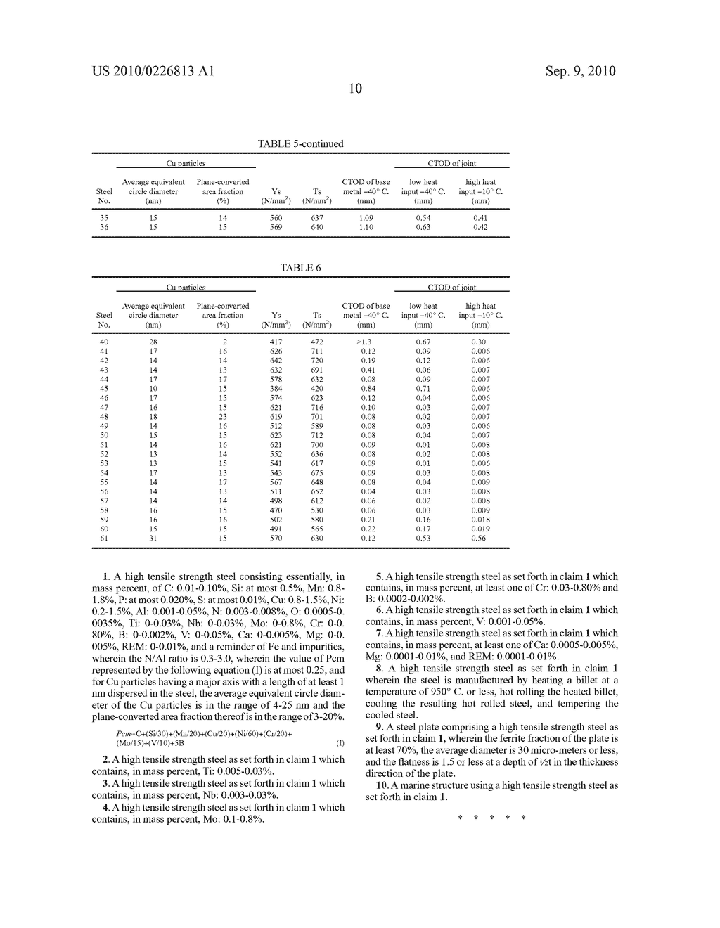 HIGH TENSILE STRENGTH STEEL AND MARINE STRUCTURE HAVING EXCELLENT WELD TOUGHNESS - diagram, schematic, and image 11