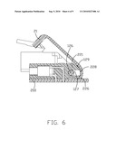 LOW PROFILE MODULAR JACK HAVING SPRING-BIASED COVER diagram and image