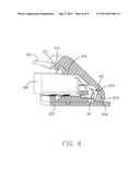 LOW PROFILE MODULAR JACK HAVING SPRING-BIASED COVER diagram and image