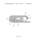 LOW PROFILE MODULAR JACK HAVING SPRING-BIASED COVER diagram and image